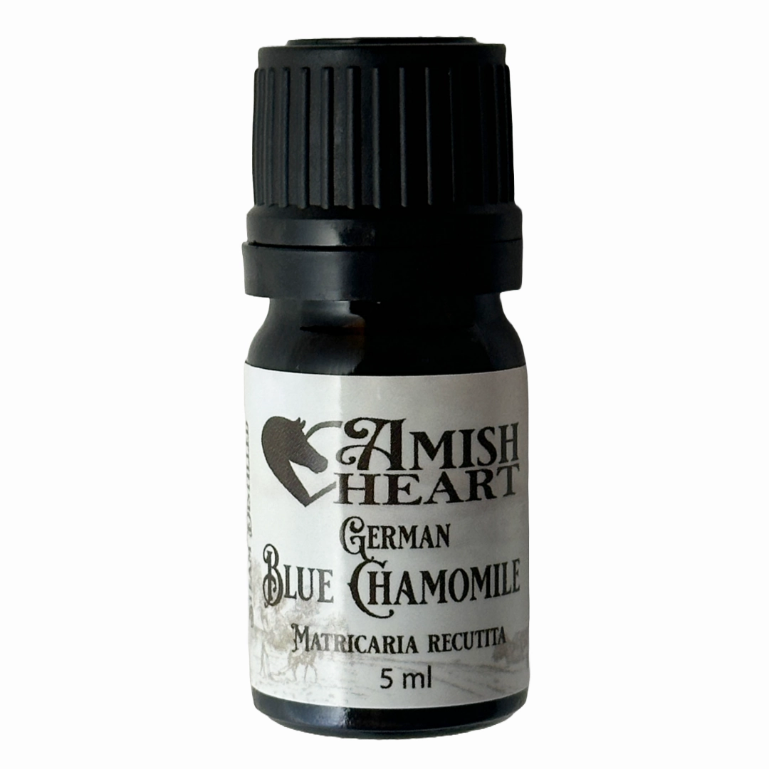 German Blue Chamomile Essential Oil | Amish Heart | Organic & Healing