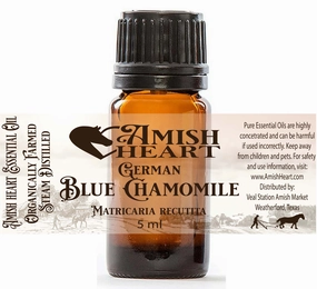 German Blue Chamomile Essential Oil | Amish Heart | Organic & Healing