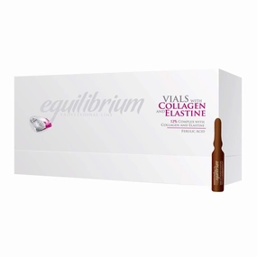 GEROVITAL EQUILIBRIUM Anti Aging Hydrating Facial Serum with Collagen and Elastin, Reduces Fine Lines and Wrinkles, Professional Line for Beauty Salons, 20 Vials x 2mL