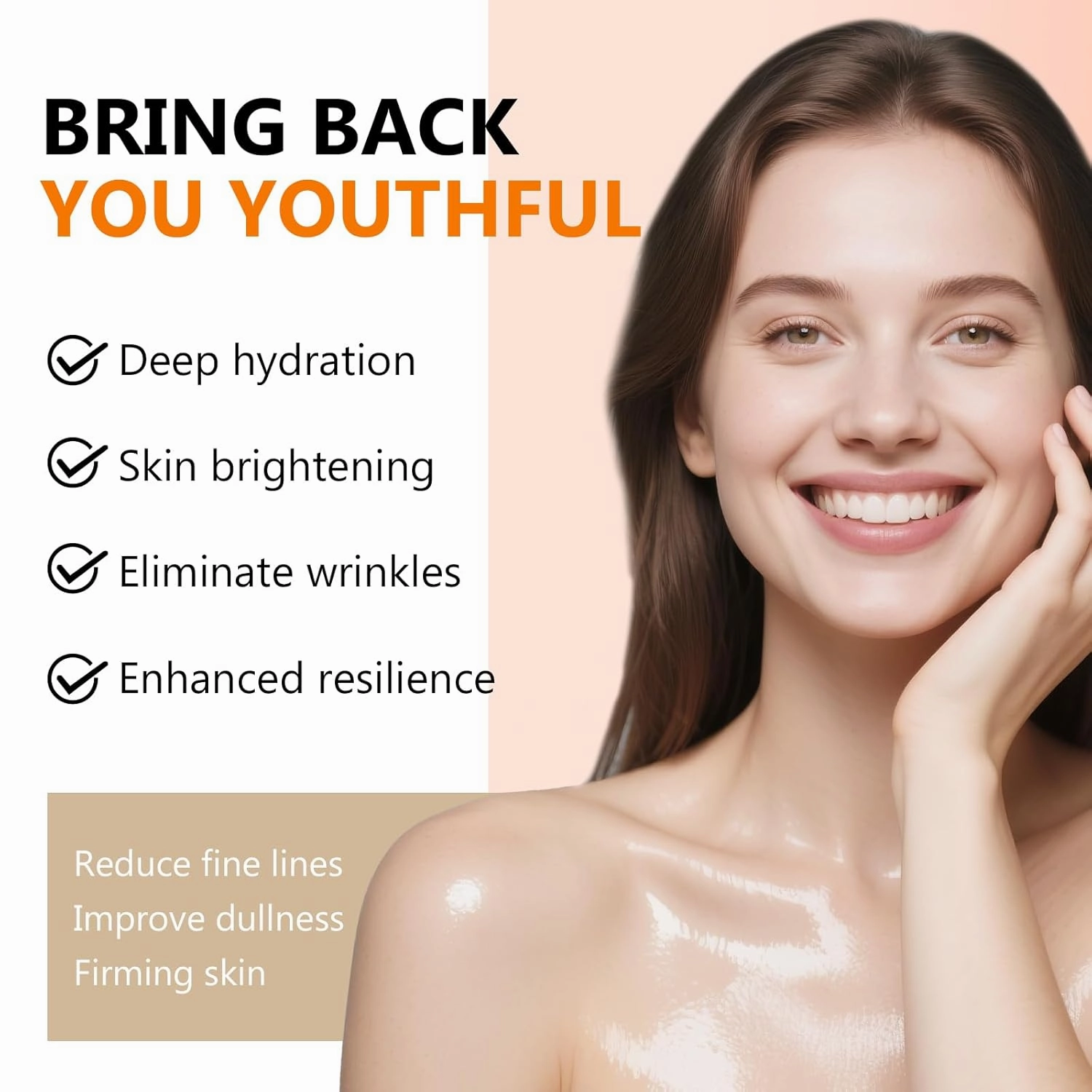 Ginseng Essence Anti Wrinkle Essence, Deep Moisturizing, Wrinkle Reducing & Skin Firming for All Skin Types