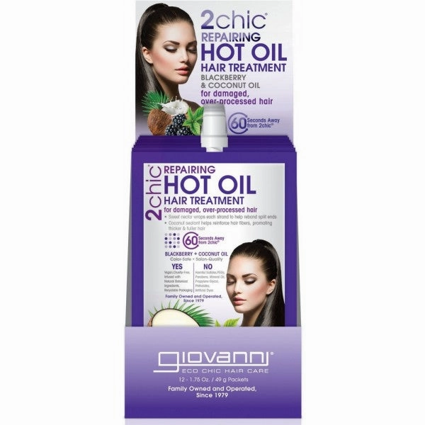 Giovanni 2chic Repairing Hot Oil Hair Treatment Blackberry   Coconut Oil Single Sachet