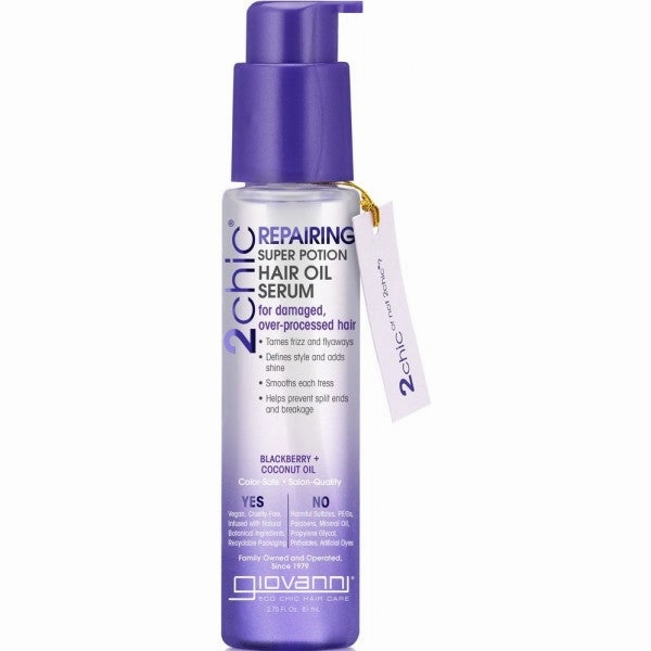 Giovanni 2chic Repairing Super Potion Hair Oil Serum Blackberry   Coconut Oil 81ml