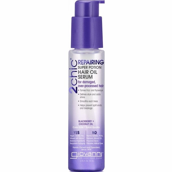 Giovanni 2chic Repairing Super Potion Hair Oil Serum Blackberry   Coconut Oil 81ml