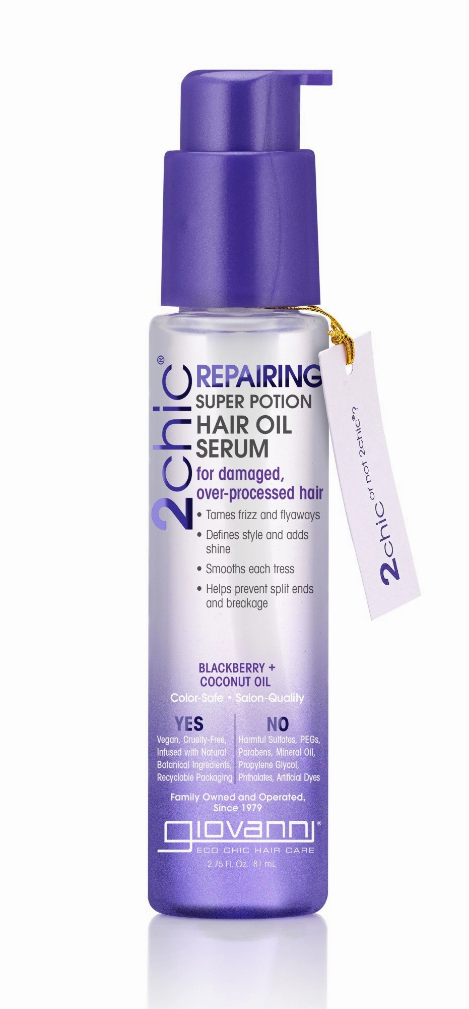 Giovanni Hair Oil Serum - 2Chic Repairing (Damaged Hair)