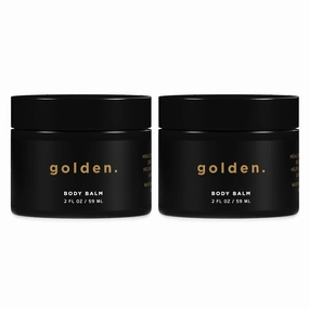 Golden Grooming Co. Men's Body Balm - Intense Repair Balm for Extra Dry Skin - Naturally Derived, Hydrating Formula - Suitable for All Skin Types with Coconut Oil & Mango Butter - Pack of 2