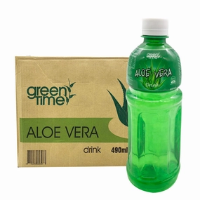 Green Time Aloe Vera Drink - 490ml x 24 Bottles