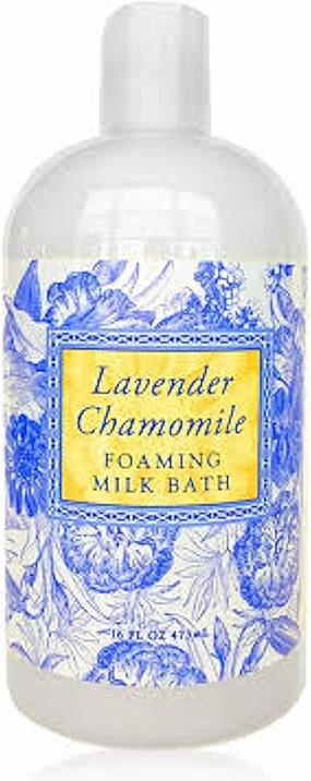 Greenwich Bay Foaming Milk Bath in Lavender Chamomile Scent - Luxurious Buttermilk Formula - Rich, Foaming Lather - Elegant Packaging - 16 fl oz