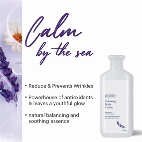 GT Lavender & Chamomile Calming Body Lotion (300ml) | Paraben & Phthalate Free | For Women & Men | Calms, Relaxes & Balances Dull & Mature Skin