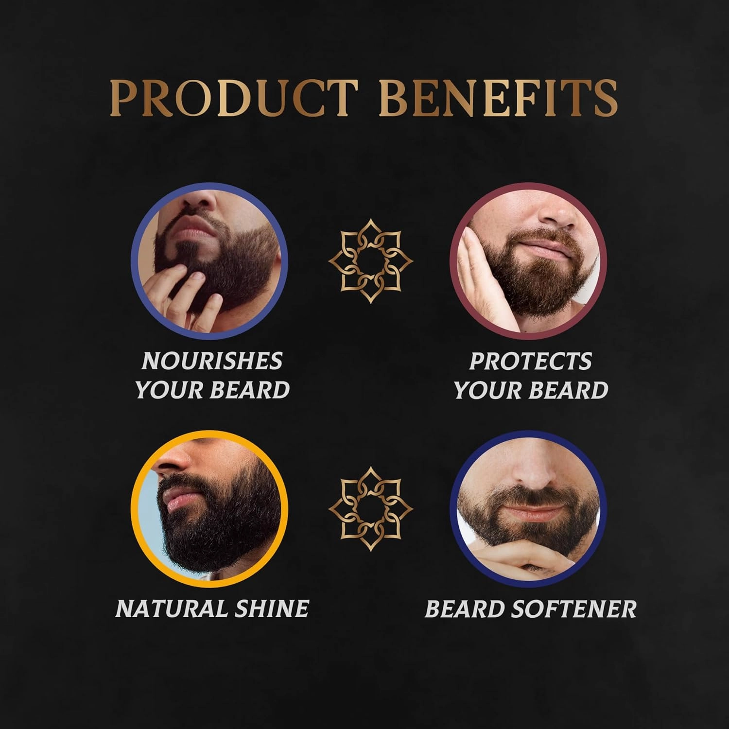 H HABIBI Beard Oil Collection - 4 Pack, 2.0 Fl. Oz Each - Nourishing Blend, Scented Beard Oil For Men, Beard Growth Oil