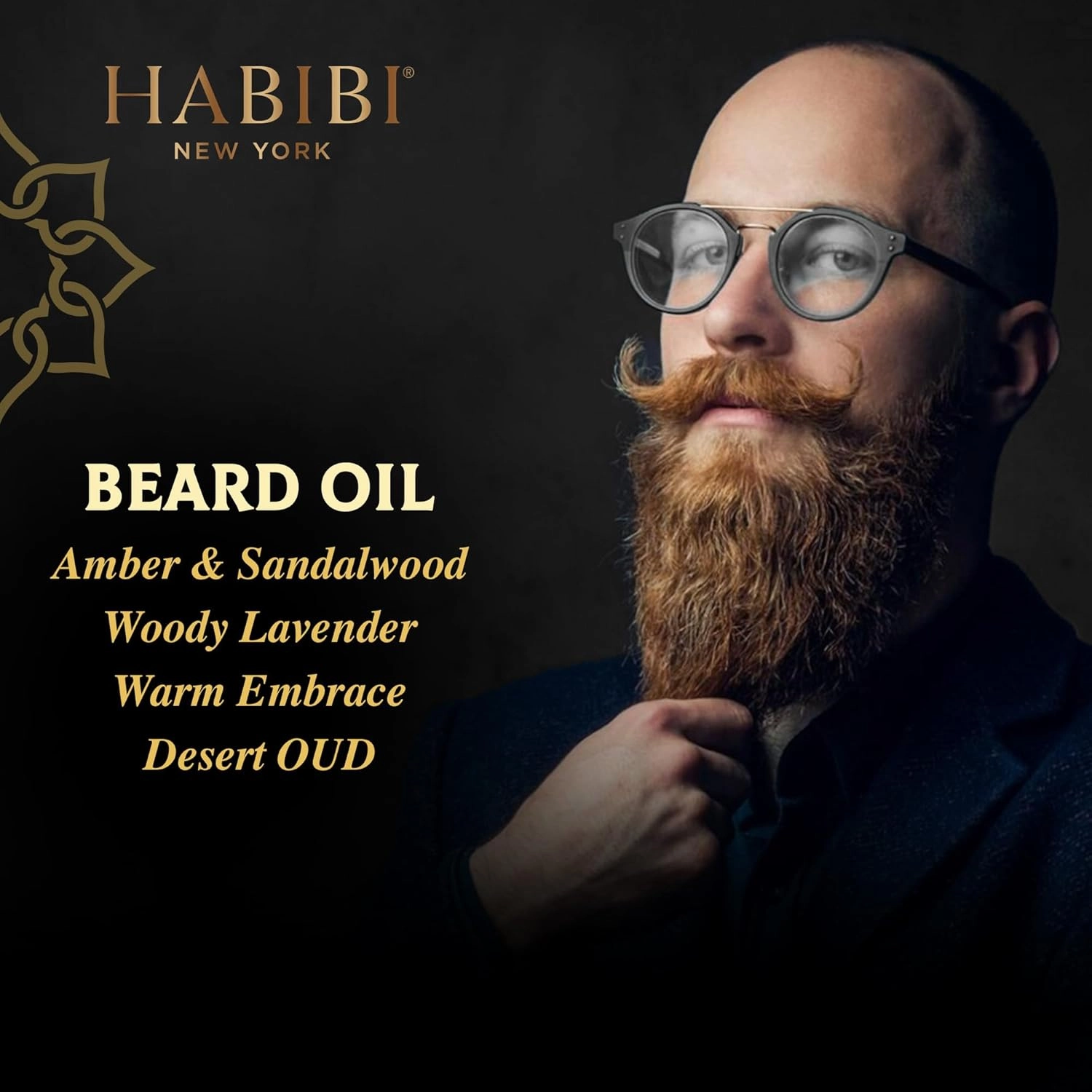 H HABIBI Beard Oil Collection - 4 Pack, 2.0 Fl. Oz Each - Nourishing Blend, Scented Beard Oil For Men, Beard Growth Oil
