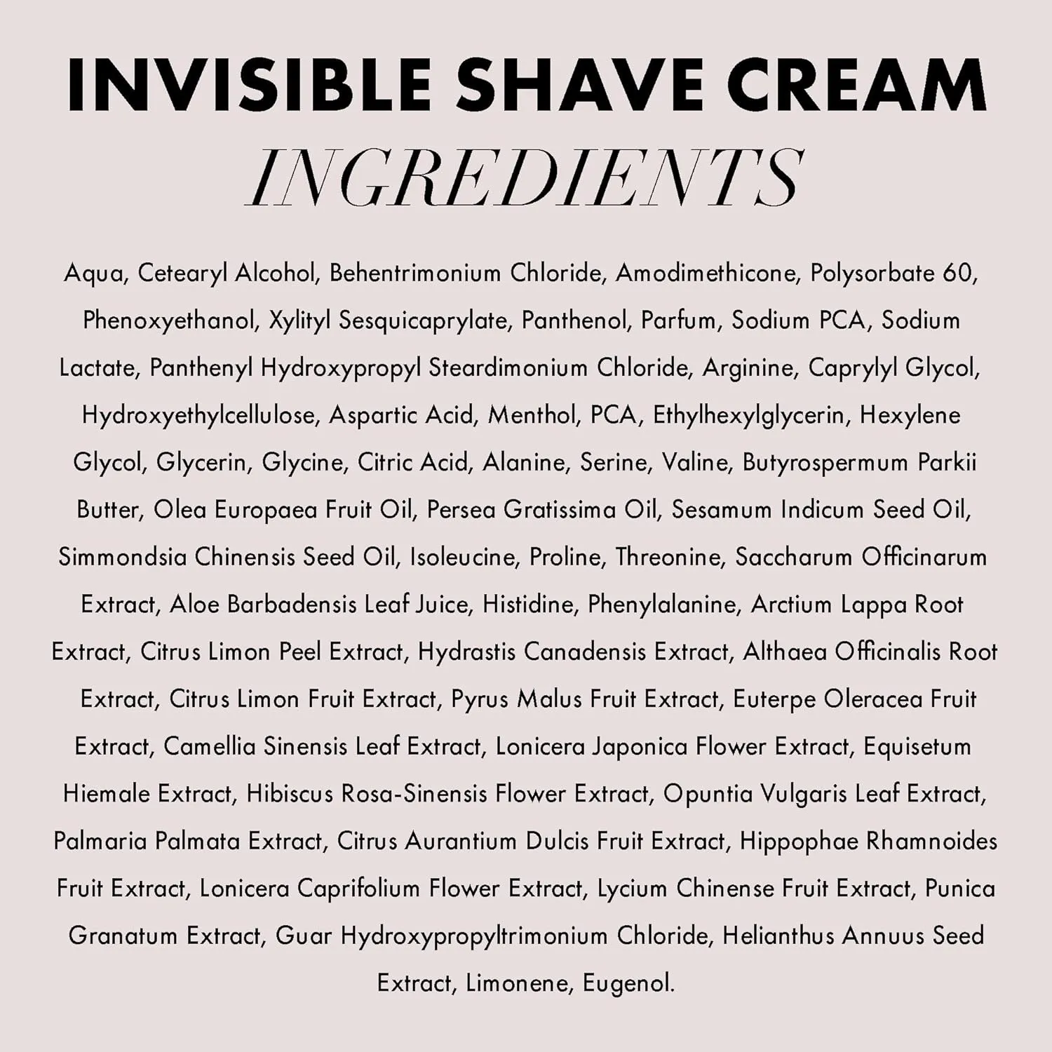 Hanz de Fuko Invisible Shave Cream – Premium Shaving Cream for Sensitive Skin – Hypoallergenic – Sulfate and Paraben Free, 8 oz.