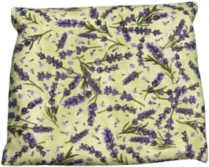 Heating Dream Pillow with Lavender and Rice (Light Green/Purple Stems)