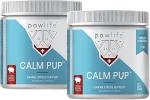 Hemp Calming Chews - Anxiety Relief & Joint Support Treats, 240 Calm Pup Dog Anxiety Relief, Oil Infused Bacon Flavor