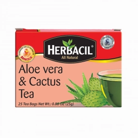 Herbacil Aloe Vera & Cactus Tea / Savila & Nopal 6 units (25 ct/unit) From Mexmax INC.