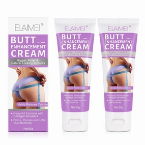 Hip Lift Up Cream,Hip Buttock Enlargement Cream,Effective Shaping Eliminate Printing Firming,Deeply Moisturizing Buttocks Massage Lotion 2 pcs 80gx2