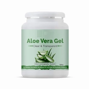 HN Pure Aloe Vera Gel for Skin and Hair, 500gm | Hydrates, Moisturizes AND Soothes Irritated Skin | Pure AND Natural Aloe Vera Gel for Face ||