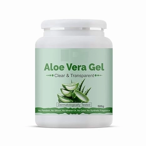 HN Pure Aloe Vera Gel for Skin and Hair, 500gm | Hydrates, Moisturizes AND Soothes Irritated Skin | Pure AND Natural Aloe Vera Gel for Face ||