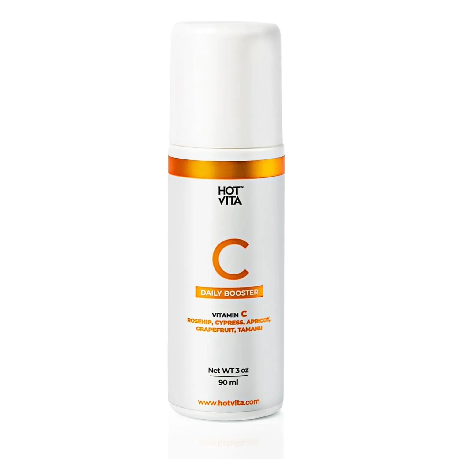 Hot Vita Vitamin C Body Oil – Hydrating & Firming Natural Blend with Rosehip & Cypress Oils – Evens Skin Tone, Reduces Cellulite Appearance, Boosts Radiance & Promotes Collagen Production