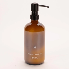 Hydrating Aromatherapy Hand Cream, Moisturizing Scented Lotion, 15 Oz Recycled Glass Pump Top Dispenser, Palo Santo
