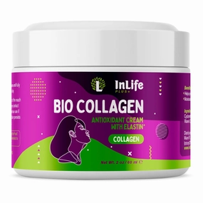 Hydrolyzed Collagen Cream with Elastin, Vitamins E & C (2 Oz) Face and Neck Firming and Tightening cream, Supports Firmness, Elasticity, Deep Hydration & Skin Rejuvenation (1)