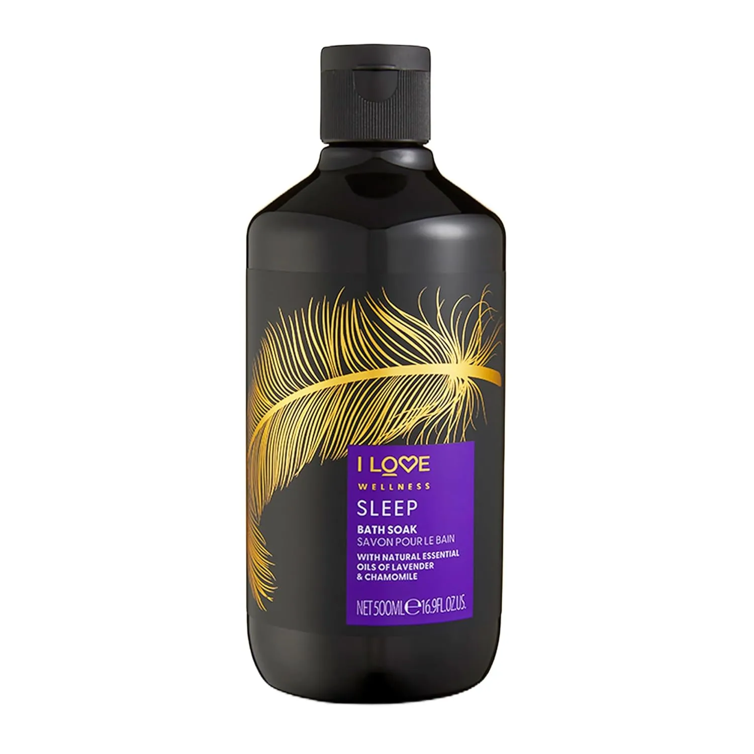 I LOVE Wellness Bath Salts for Sleep- Chamomile and Lavender Bath Salts - Relaxing Bath Soak with Essential Oils - Vegan and Cruelty Free - 17.6 oz