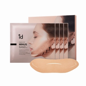 id Face Fit Minus Band V2(4ea) | V Line Lifting Collagen Mask with Peptide for Firming & Lifting | Jawline Shaper Mask at Home for Improving Skin Elasticity | Chin Strap for Double Chin for Women