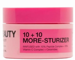 iNNBEAUTY PROJECT 10 10 More-Sturizer Daily Moisturizer, 1.7 oz, with Vitamin C Complex, Peptides & Ceramides, Vegan, Fragrance-Free