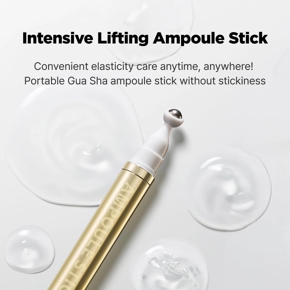 ISOI Intensive Lifting Gua Sha Ampoule Stick, Firming & Wrinkle Care with Bulgarian Rose Oil & Peptide Complex, Korean Skin Care (0.5 fl.oz, 15ml)