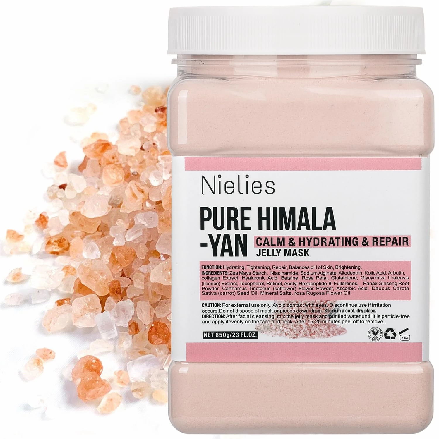 Jelly Mask For Facials, Vajacial Jelly Mask, Face Mask For Instant Hydration, Vegan Peel Off Face Mask, For Cleaning, Calming (Pure Himala Yan)