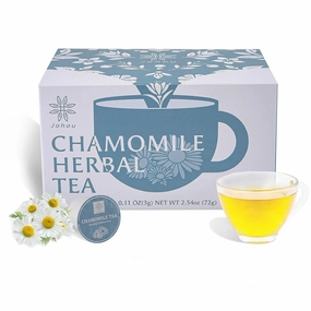 Johou Chamomile Herbal Tea Pods, Compatible with All K-Cup Brewers & Keurig 2.0, 24 pods, Caffeine Free