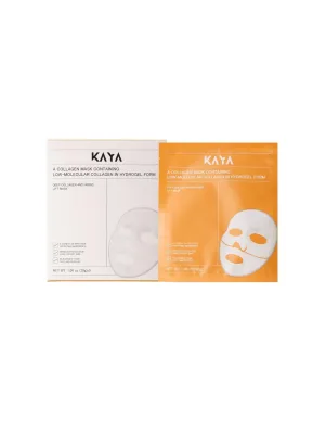 KAYA Glass Skin Overnight Mask, 2-Piece Collagen Hydrogel Face Mask, Anti-Aging and Firming Treatment, 1.06 oz