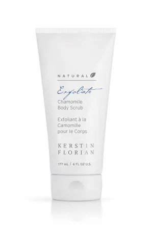 Kerstin Florian Natural Chamomile Body Scrub | Exfoliating Body Wash for Smooth Skin | Gentle Buffing Grains Reveal Skin's Natural Glow | Organic Bath and Shower Skincare | 6 fl oz