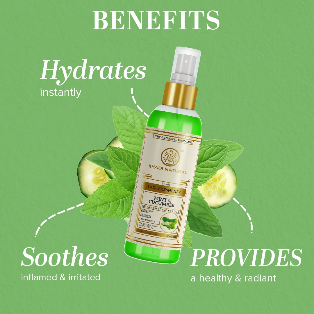 Khadi Natural Mint & Cucumber Face Spray 100ml