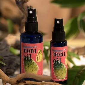 Kingfisher's Noni Oil, Made from Organic Noni Fruit & Extra Virgin Coconut oil, Ideal for Dry Skin (elbows, heels, or knees), Anti-aging face oil, Nourishing Scalp Oil, Massage oil 100ml