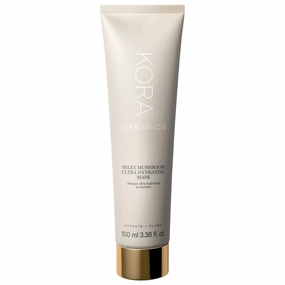 KORA Organics Milky Mushroom Ultra-Hydrating Mask, Overnight Face Mask with Hyaluronic Acid, Aloe & Coconut Milk, Certified Organic, Vegan Skincare, 3.38 fl oz