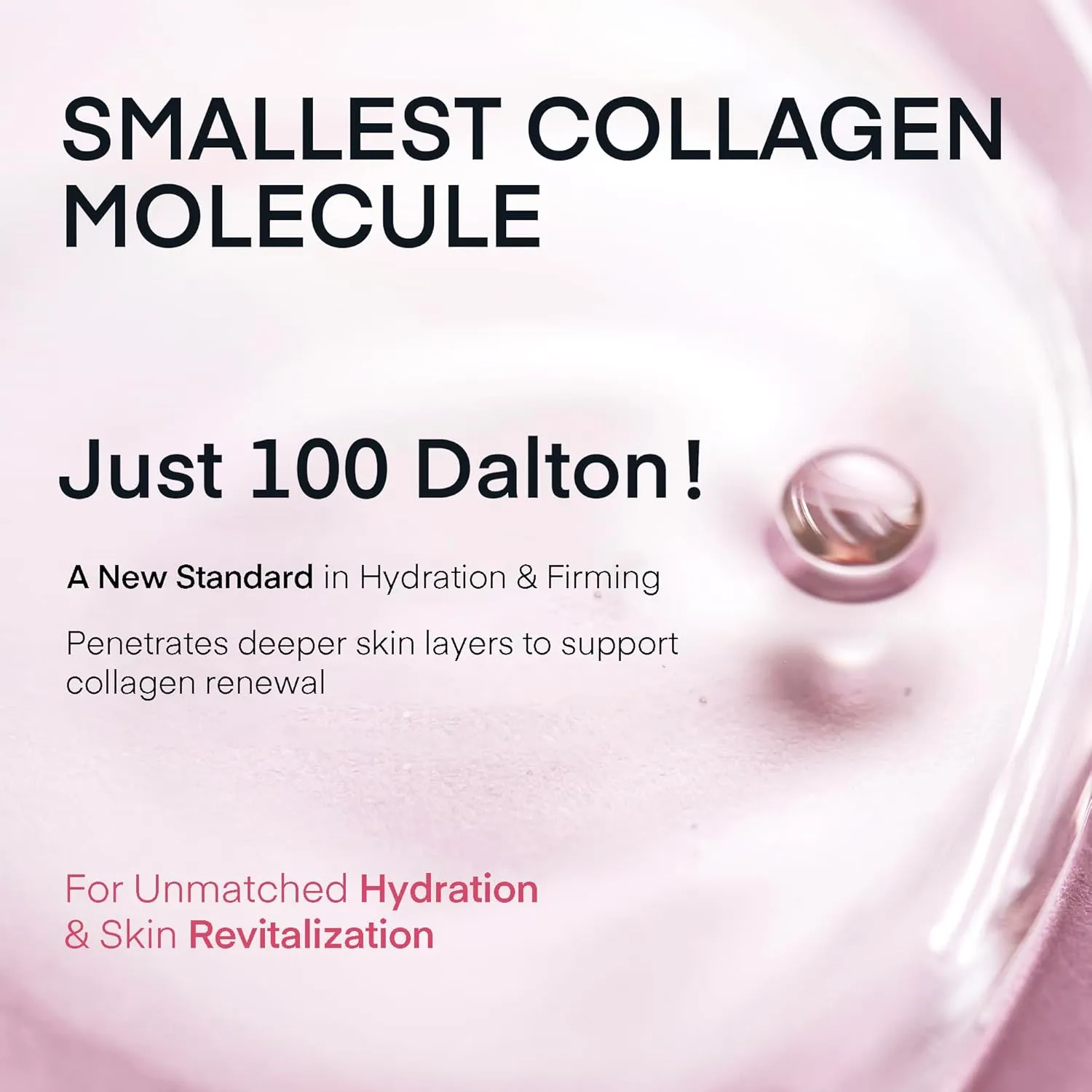 Korean Collagen Face Mask Overnight: 100 Dalton Ultra Low Bio Collagen Gel Mask for Glass Glow Skin, Deep Hydration, Anti-Wrinkle & Fine Lines, Pore Minimizing, Facial Elasticity & Firming, 33g x 4ea