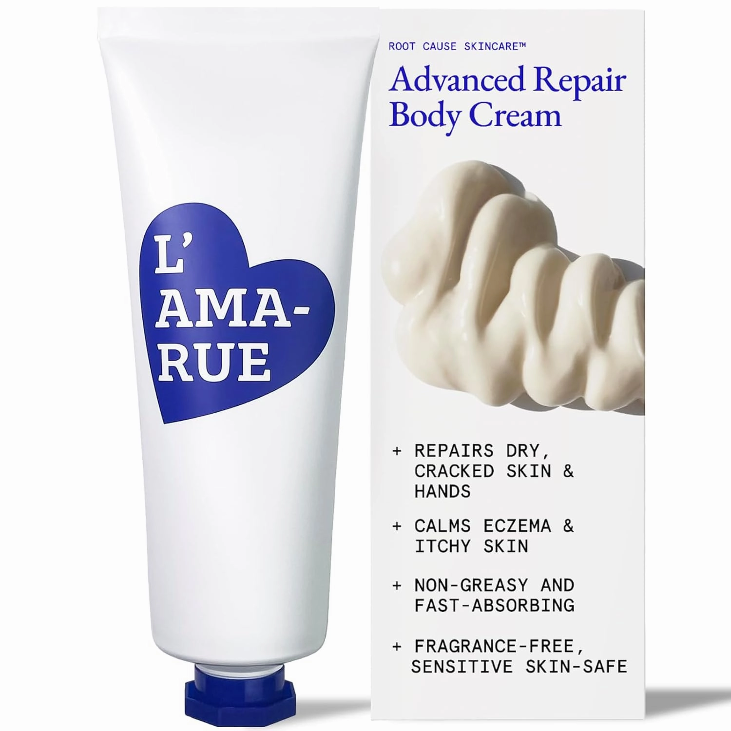 L'AMARUE Advanced Body Repair Cream - 6.2 fl oz: Non-Greasy Hydration, Firming & Anti-aging Moisturizer | Root Cause Skincare™ for Full Body Skin Wellness, Targets Dryness & Crepey Skin