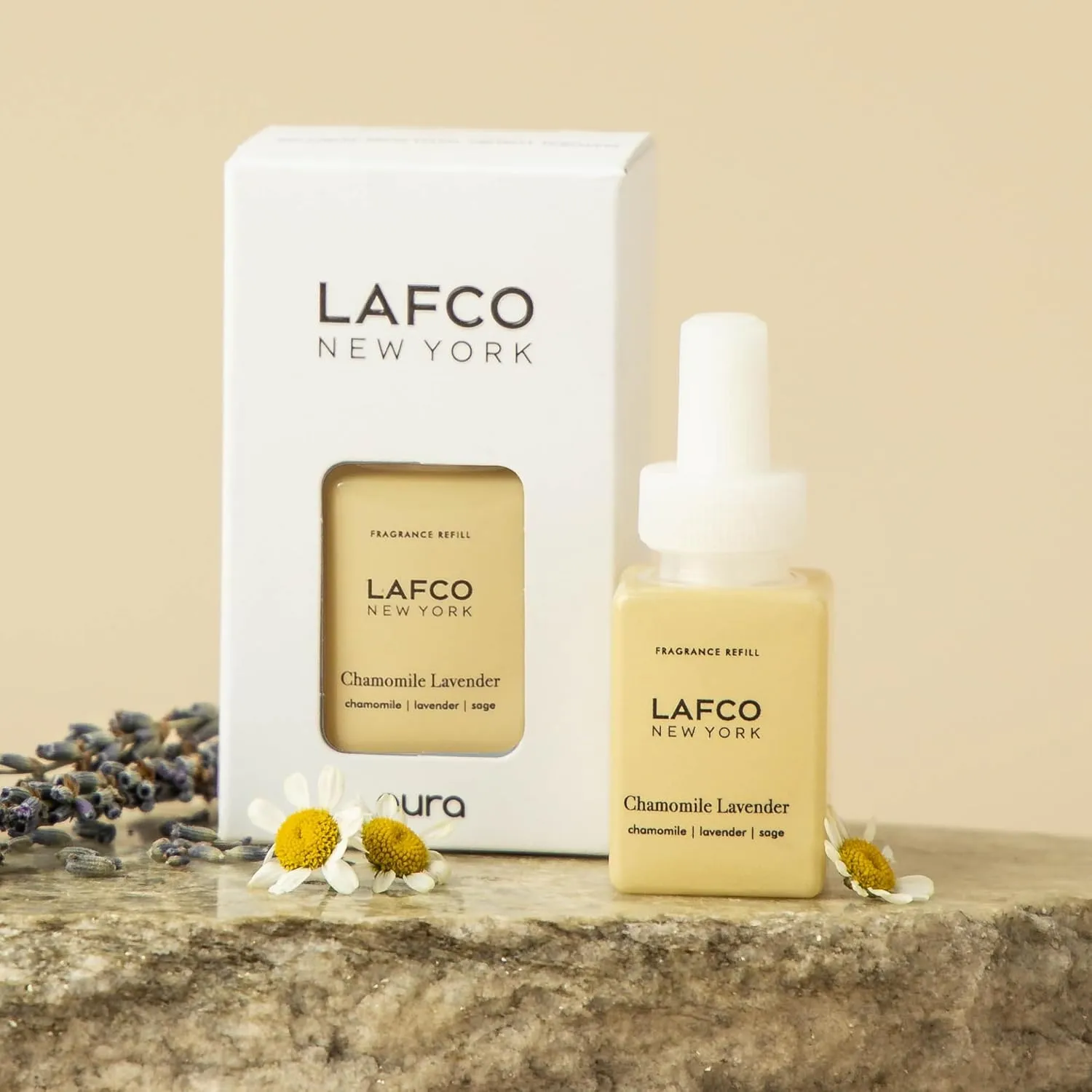 LAFCO New York Pura Smart Device Refill, Chamomile Lavender - Pack of 2 - Vial Delivers Up to 2 Weeks of Fragrance Life - Made in the USA