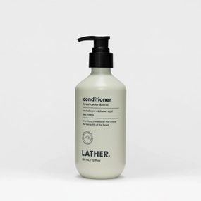 LATHER Forest Cedar & Acai Conditioner | Hydrating & Strengthening Hair Care | Natural Ingredients | Paraben & Sulfate-Free | Deep Conditioning & Invigorating Scent | 12 oz