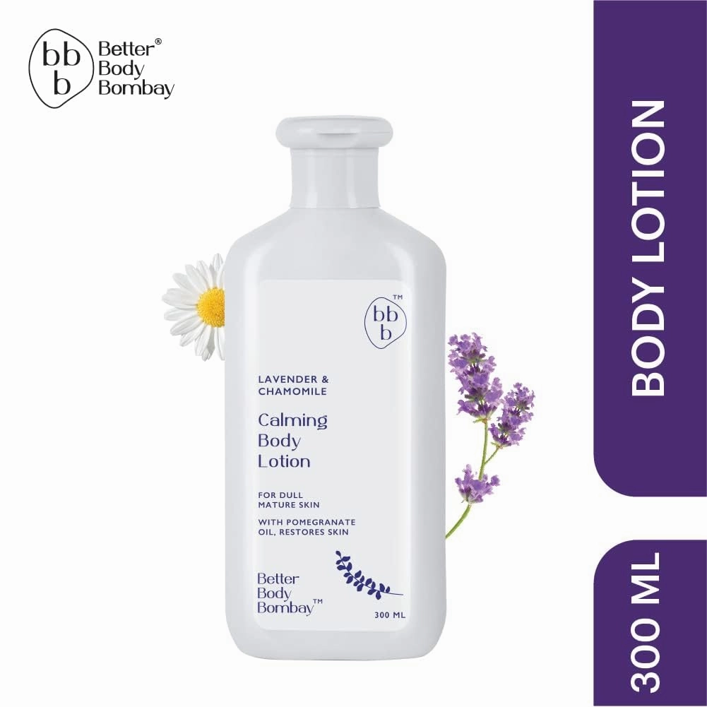Lavender & Chamomile Calming Body Lotion (300ml) | Paraben & Phthalate Free | For Women & Men | Calms, Relaxes & Balances Dull & Mature Skin