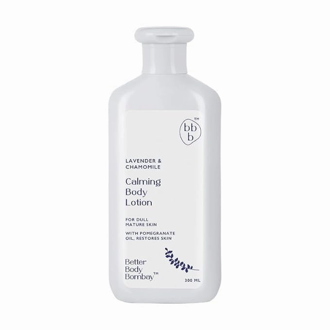 Lavender & Chamomile Calming Body Lotion (300ml) | Paraben & Phthalate Free | For Women & Men | Calms, Relaxes & Balances Dull & Mature Skin