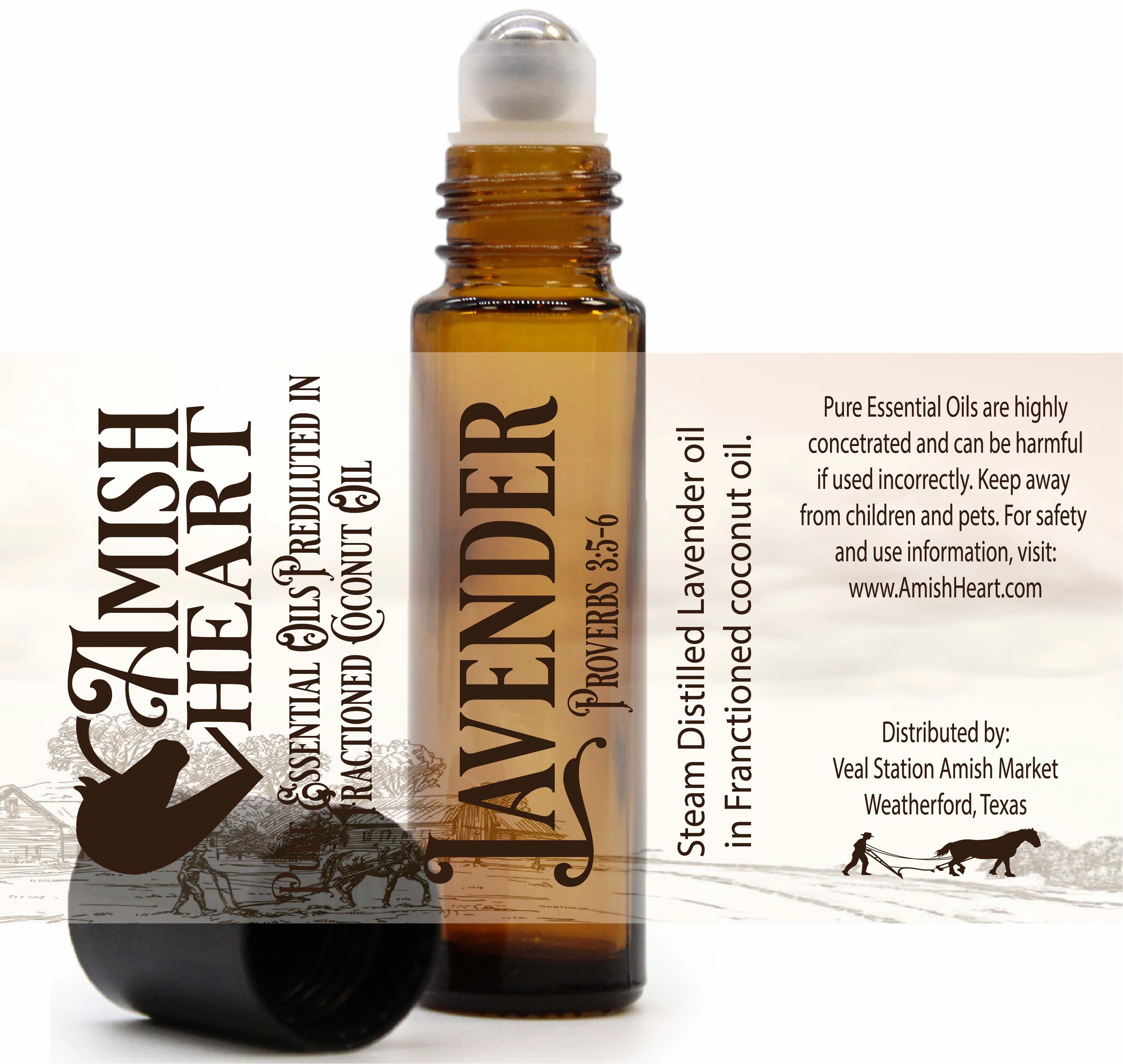 Lavender Essential Oil Roller | Gentle & Portable | Amish Heart