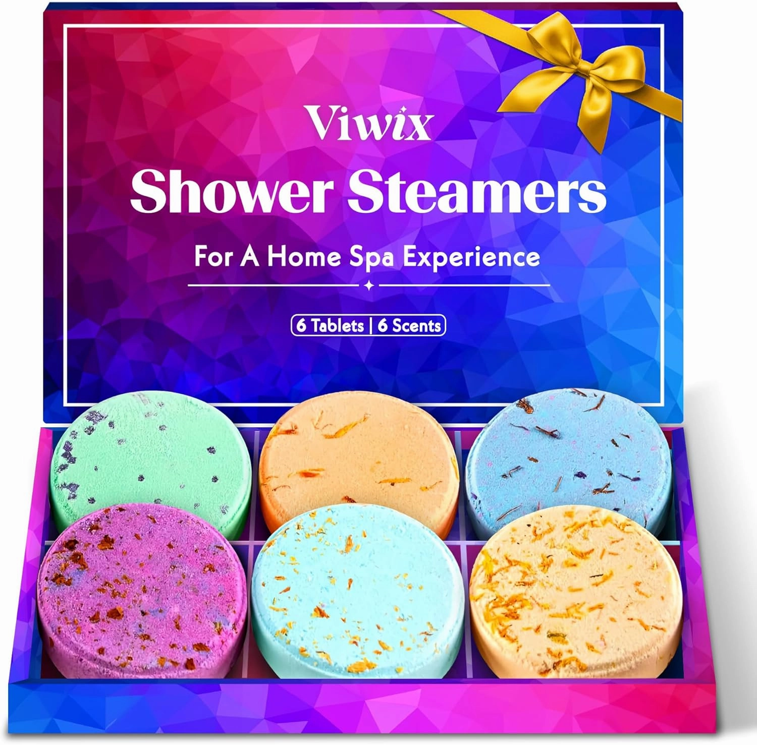 Lavender, Eucalyptus Shower Steamers Aromatherapy, 6 Pcs Shower Bombs Aromatherapy, Shower Aromatherapy Steamers - Mothers Day Gifts, Relaxing Birthday Gifts for Women, Her, Mom, Wife, Men