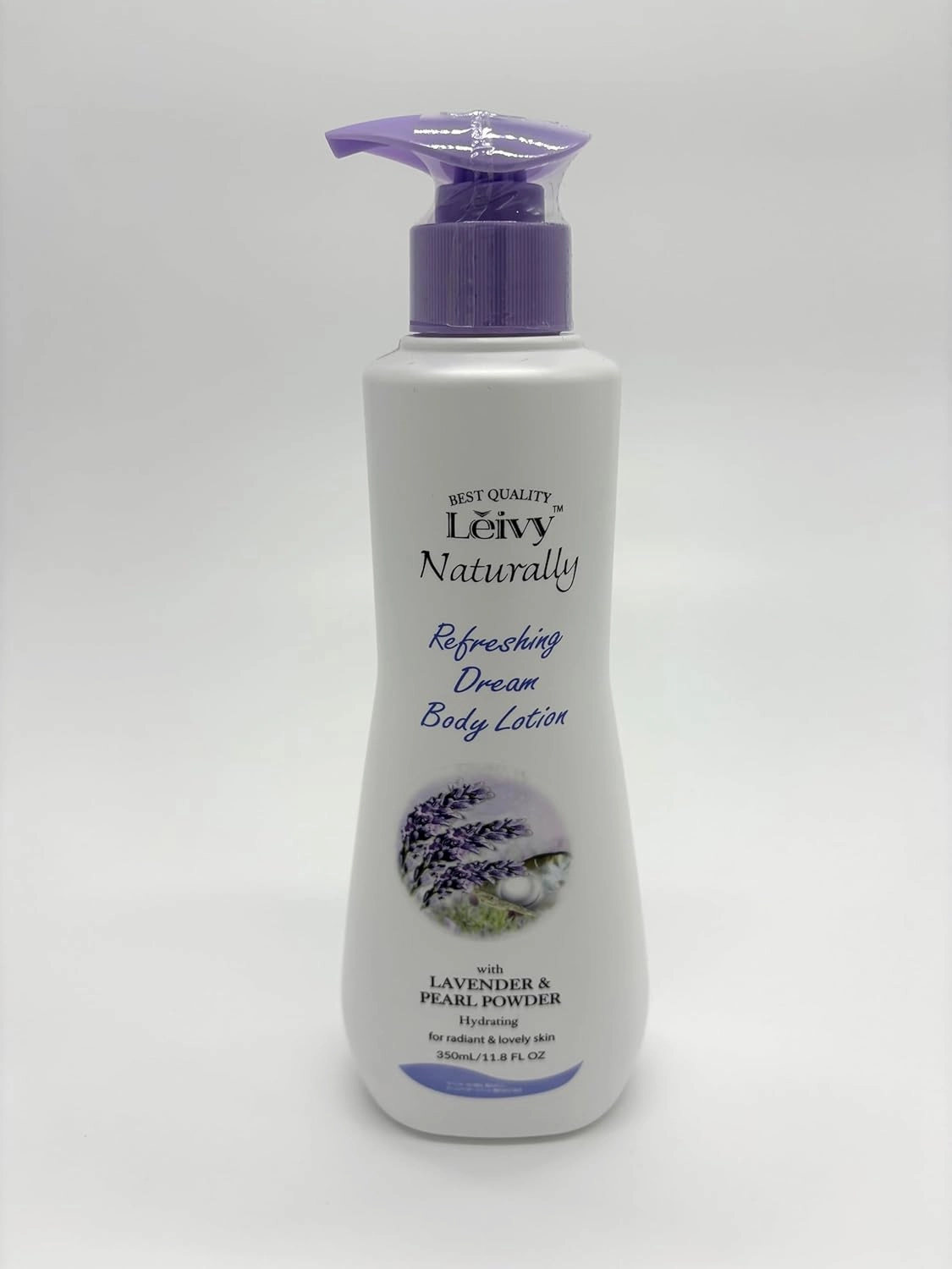 Lavender Pearl Powder Body Lotion, Deeply Moisture Skin Care, Lightweight & Non-Greasy, Hypoallergenic, For Dry Rough & Sensitive Skin, Cruelty Free, 350ml / 11.8 fl oz