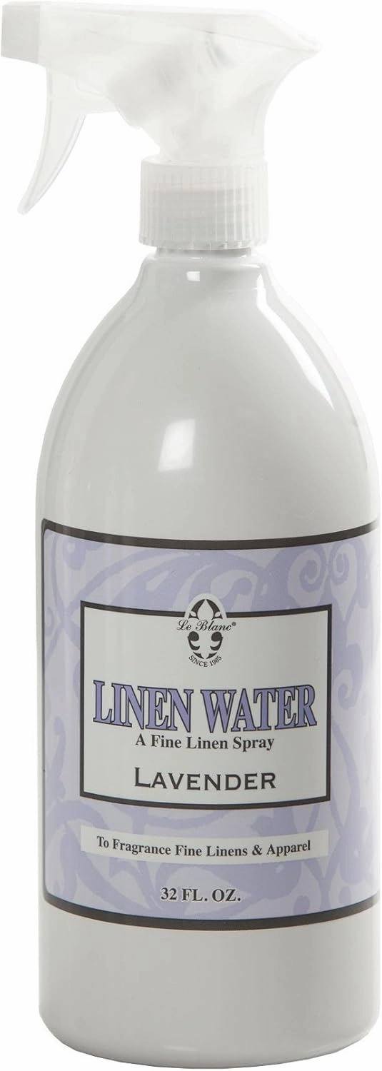Le Blanc® Lavender Linen Water – Luxury Spray for Refreshing Textiles and Apparel- 32 oz. (1 pack)