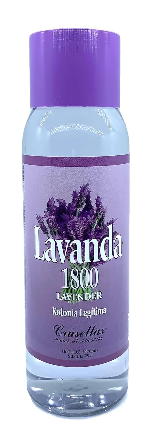 Legitima Agua de Kolonia 1800 Lavender (Lavanda) Splash Cologne 16 Fl. Oz.