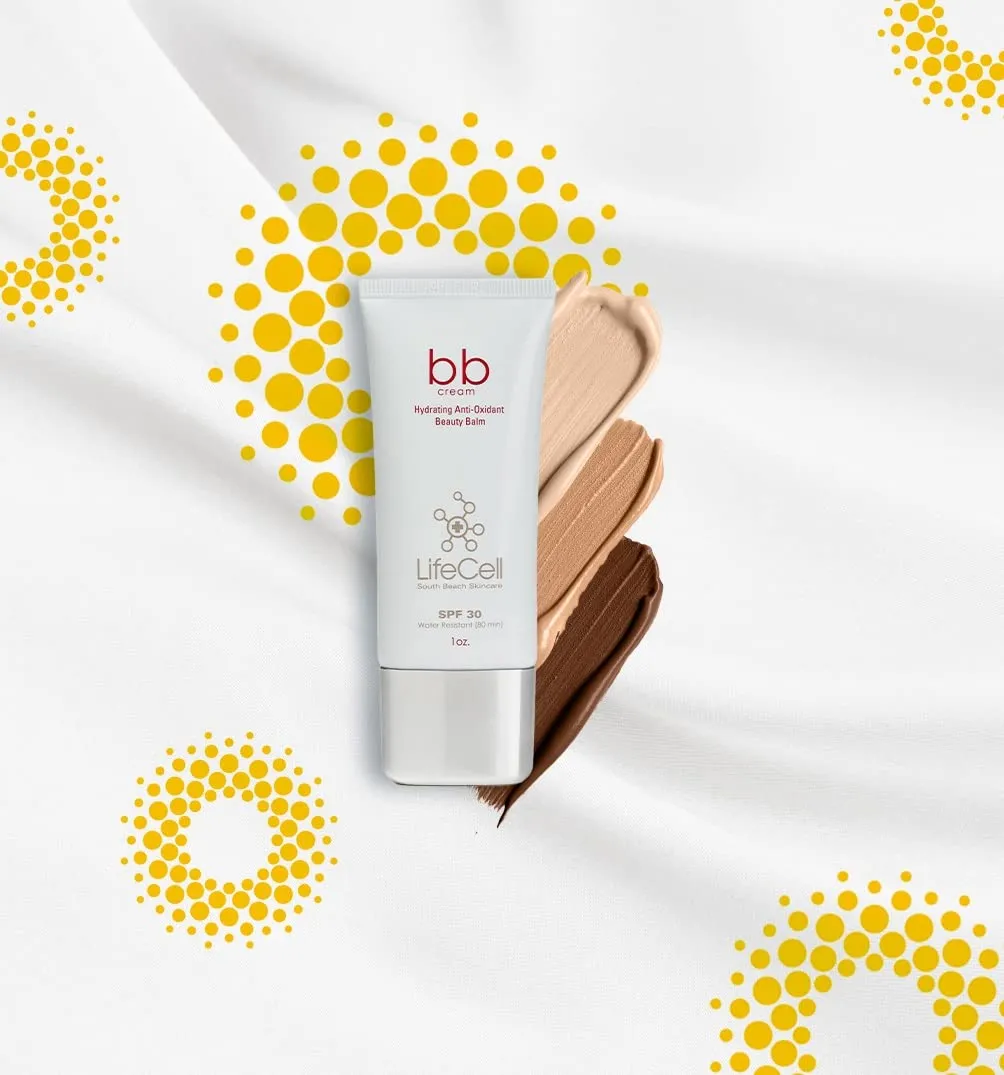 LifeCell Hydrating Antioxidant SPF 30 Tinted Anti Aging BB Cream (1 oz, Medium)