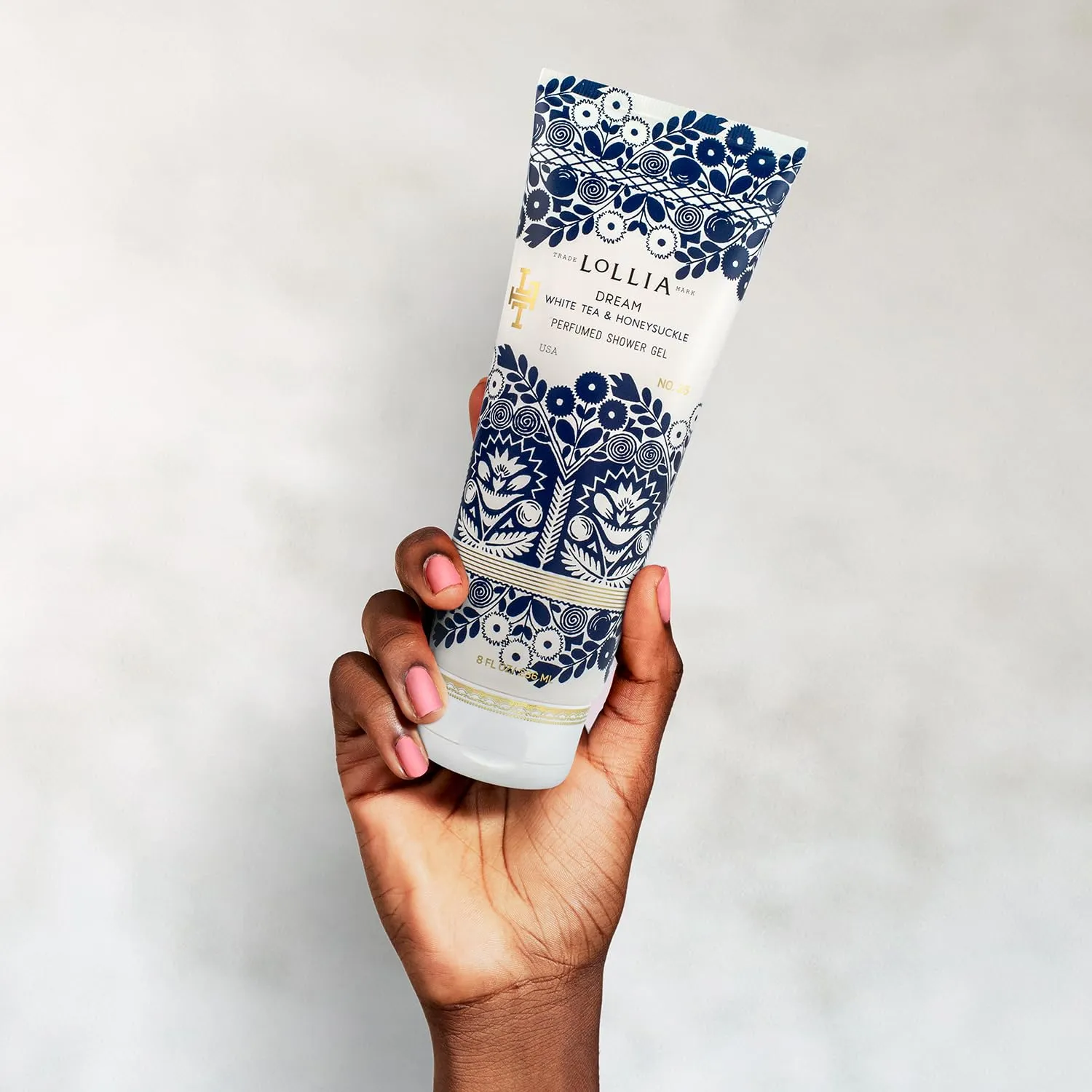 LOLLIA Dream Shower Gel, 8 fl. oz. – White Tea & Honeysuckle – Scented Shower Gel Body Wash, Shea Butter Body Wash, Bath Wash for Women, Beautiful Shower Gel, Moisturizing Body Wash