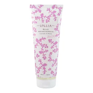 LOLLIA Relax Shower Gel, 8 fl. oz. – Lavender & Honey – Scented Shower Gel, Shea Butter Body Wash, Bath Wash for Women, Moisturizing Body Wash