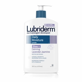 Lubriderm Daily Moisture Lotion, Shea   Calming Lavender Jasmine